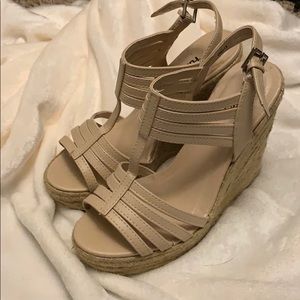 Nude women’s wedges